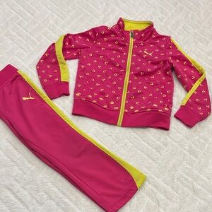 ♠️ Puma Pink and Yellow Tracksuit